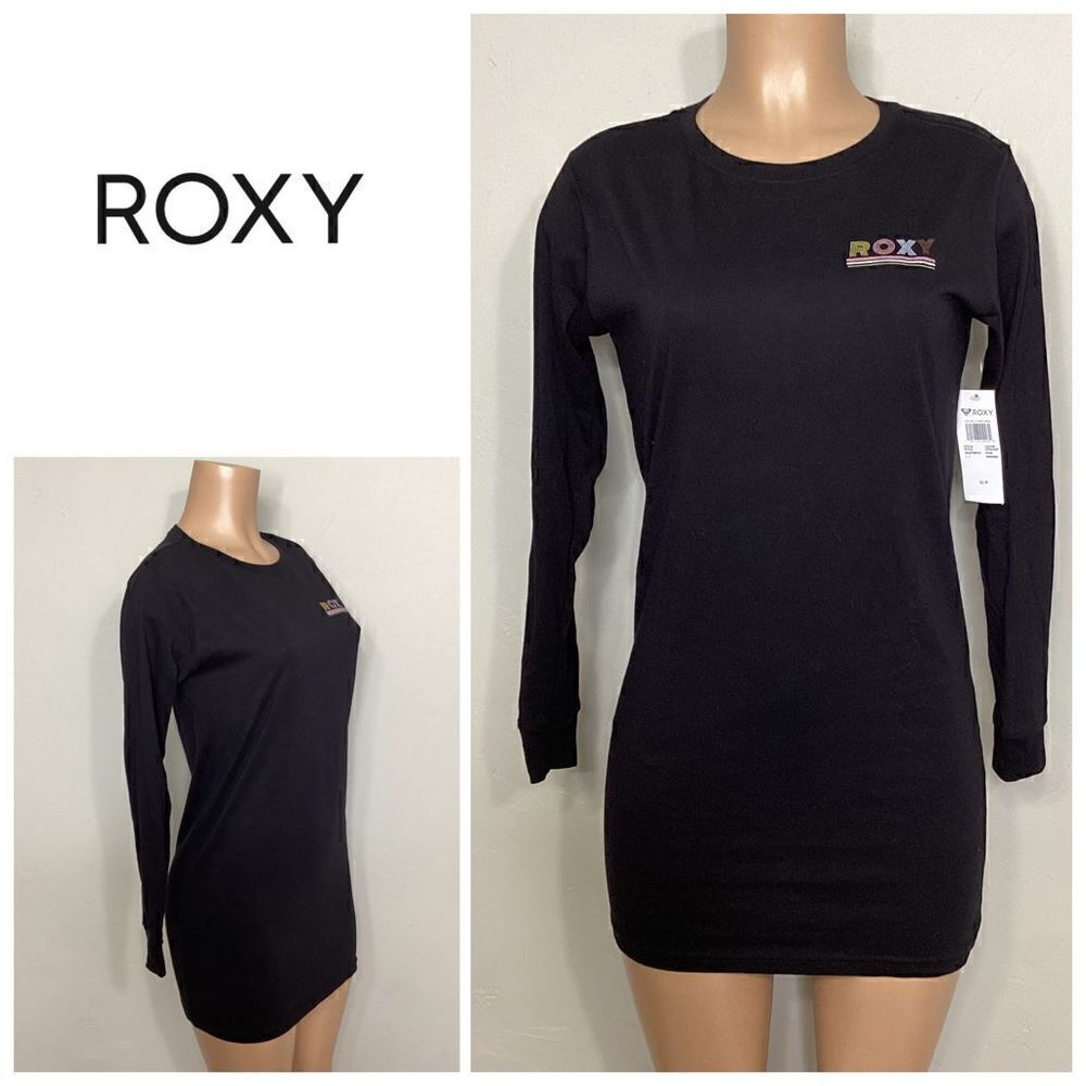 New. ROXY black shirt dress.